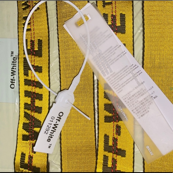 COPY - OFF-WHITE industrial belt Yellow/Black main image 6
